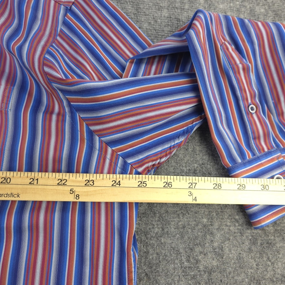 Johnston Murphy Shirt Large Tailored Fit Long Sleeve Button Up Multicolor - Picture 4 of 8